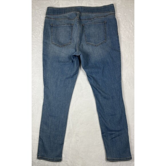 Old Navy Rockstar Super Skinny Jeggings Elastic Waist Blue Pull On Size 18 - Picture 6 of 7